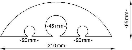Actual product image kaiserkraft Hose and cable bridge (Cable bridge, 150 cm)