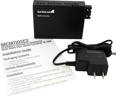 Actual product image StarTech Fiber Ethernet Media Converter