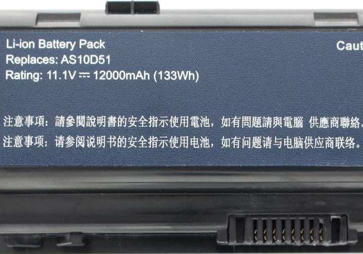 Produktbild Acer Akku AS10D31, AS10D3E, AS10D41, AS10D61, AS10D71 (6 Zellen, 12000 mAh)
