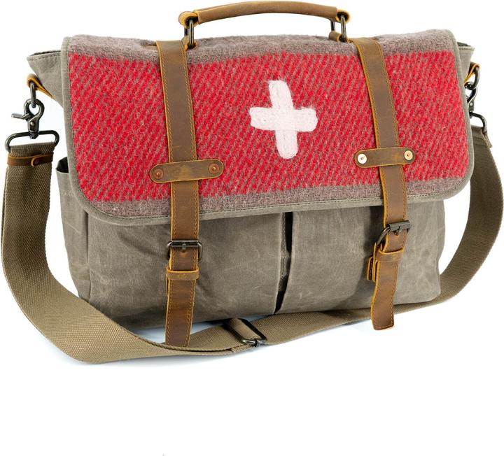 Army Shop Aktentasche Schweizer Wolldecke