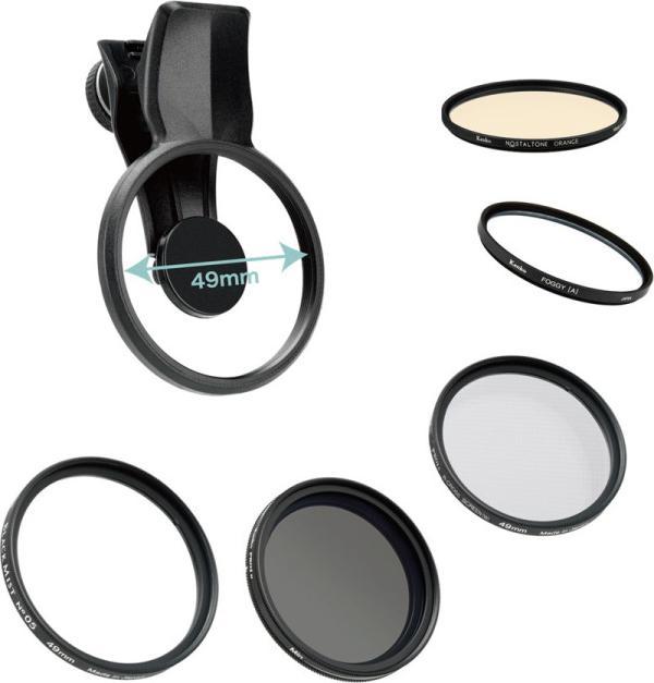 Image du produit Kenko Exapro Smartphone Black Mist Filter Clip 49mm (49 mm, Filtres d'effet, Filtre gris neutre, 49 mm)