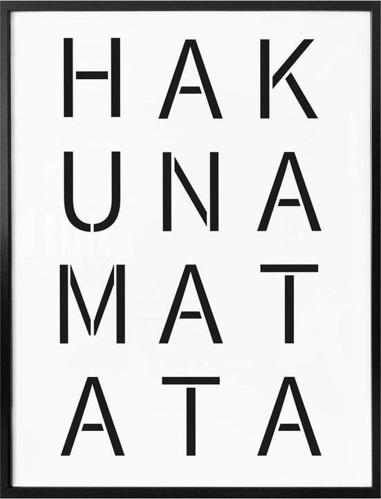 Image du produit Trenddeko Tableau Hakuna Matata (60 x 80 cm)
