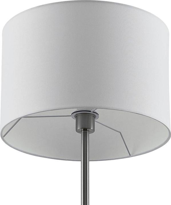 Produktbild Lindby Aovan Stehlampe mit Ablage und USB, nickel (E27)