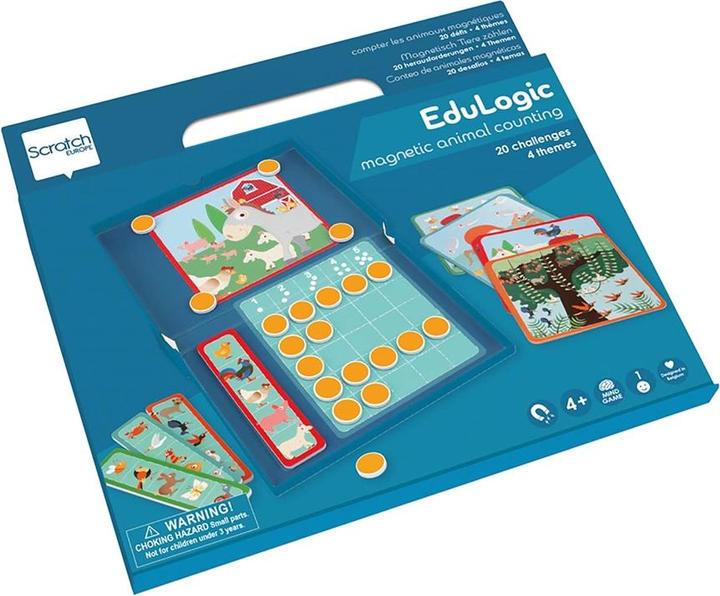 Actual product image Scratch Magnet educational game animals numbers (German)