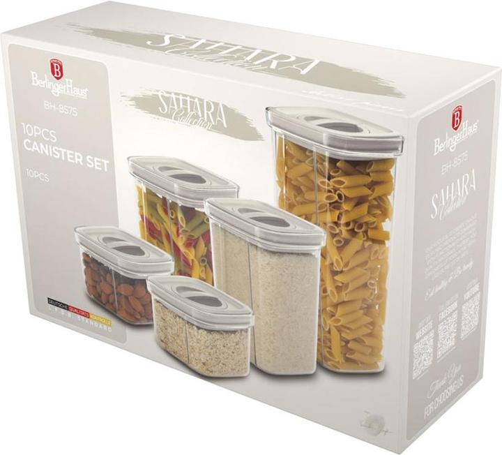 Actual product image BerlingerHaus Haus 10-teiliges Vorratsdosenset cream Sahara Collection (1.50 l)