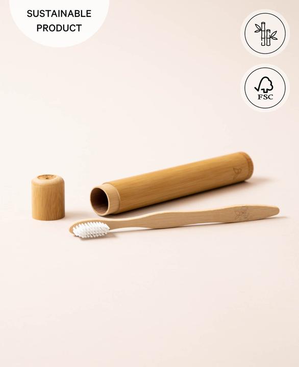 Actual product image Noya Bambus Zahnbürste und Reisebox (1 x)