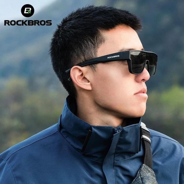 Actual product image Rockbros SP304 polarizing cycling glasses - gray (Grey, Grey)