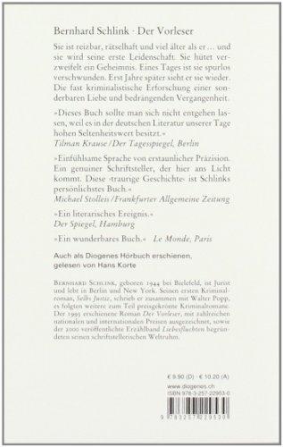 Produktbild Der Vorleser (Deutsch, Bernhard Schlink, 2009)