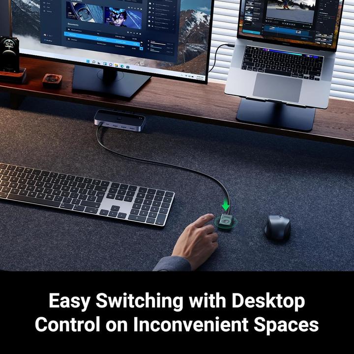 Produktbild Ugreen USB 3.0 2x4 switch / switch CM687 (USB-C, 4 Ports)