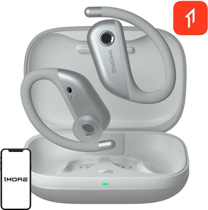 Produktbild 1More Earbuds FIT OPEN (silver) (ANC, 38 h, Kabellos)