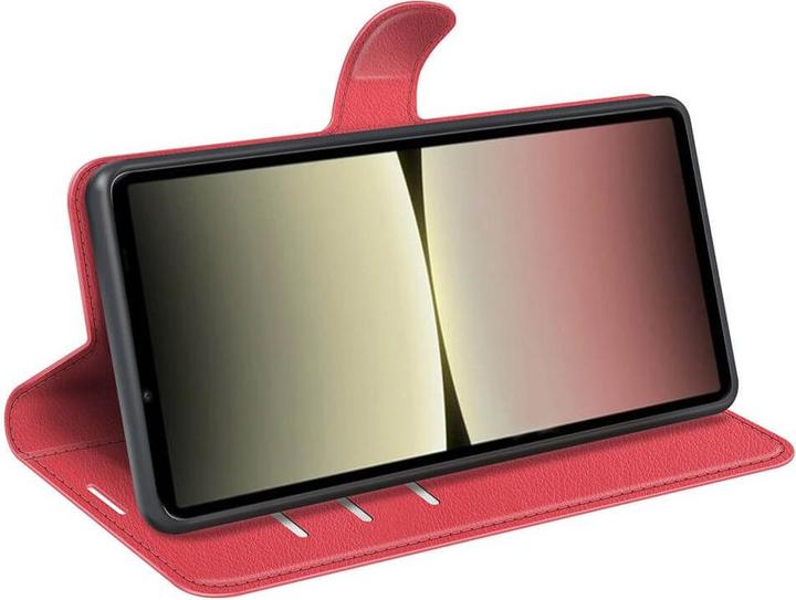 Produktbild Cover-Discount Sony Xperia 10 V - Leder Etui Hülle rot (Sony Xperia 10 V)