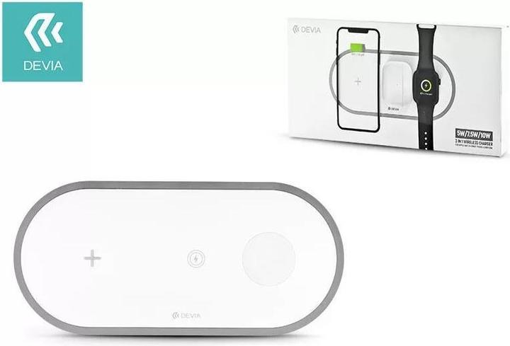 Immagine prodotto Devia Caricatore 3In1 per smartphone&Applewatch&Auricolare V4 (10W) bianco (10 W)