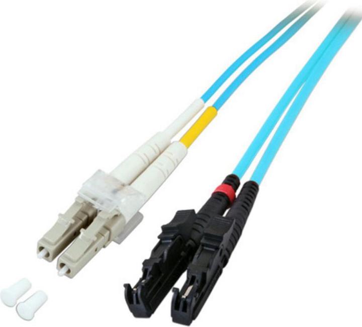 Actual product image EFB Elektronik O0315.5 5m LC E-2000 (APC) Turquoise Fiber Optic Cable (LSOH, CAT7a, 5 m)
