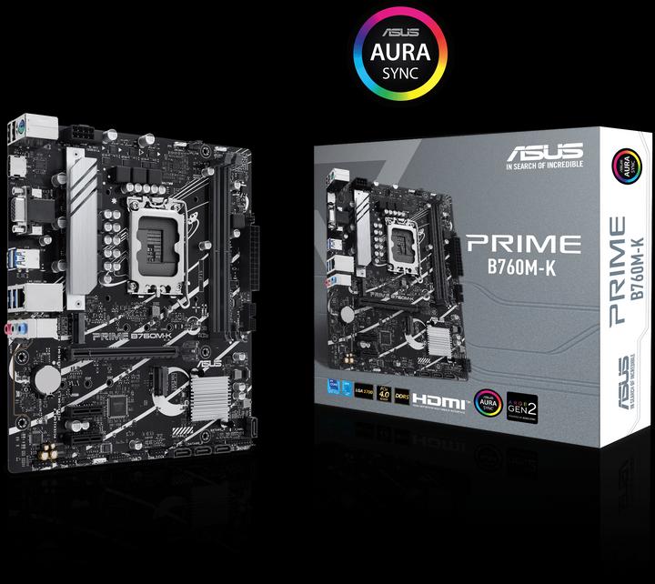 Produktbild ASUS PRIME B760M-K (LGA 1700, Intel B760, mATX)