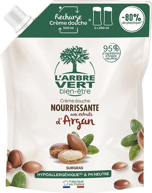 Produktbild L'arbre vert Dusch Argan Refill französisch liq (500 ml)