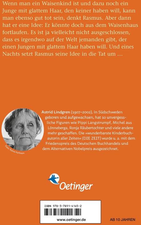 Actual product image Rasmus und der Landstreicher (German, Astrid Lindgren, Katrin Angel King, Horst Lemke, Thyra Dohrenburg, 2008)