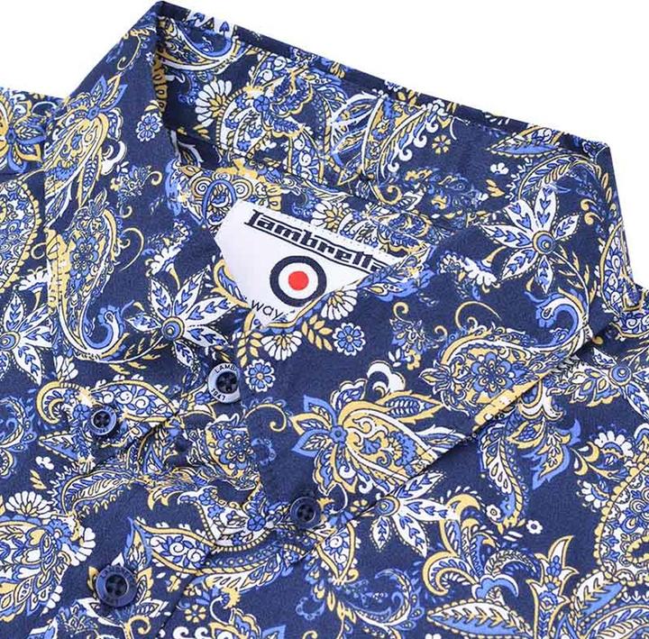Immagine prodotto Lambretta Camicia Paisley Maniche Corte Uomo (XL)