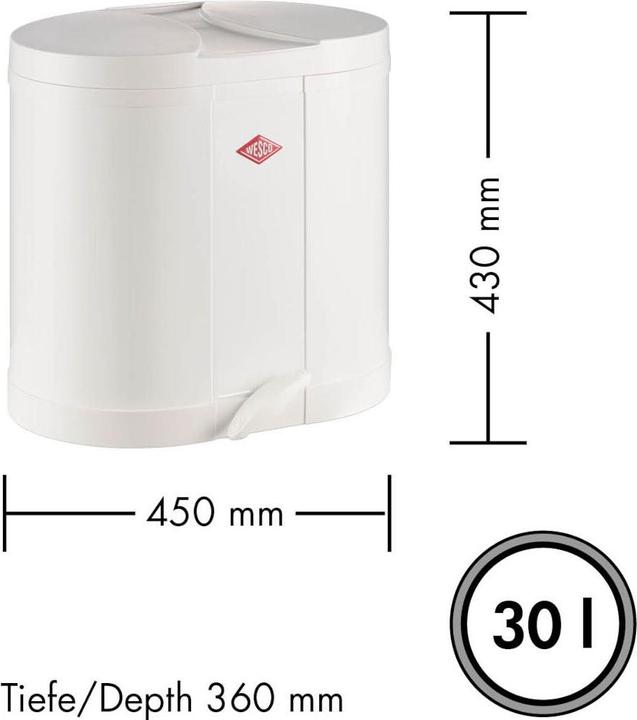 Actual product image Wesco Eco-collector Beta white (30 l)