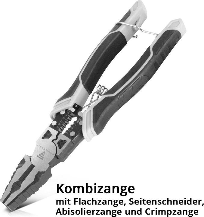 Stahlwerk Combination pliers, multifunction pliers, flat nose pliers, side cutters