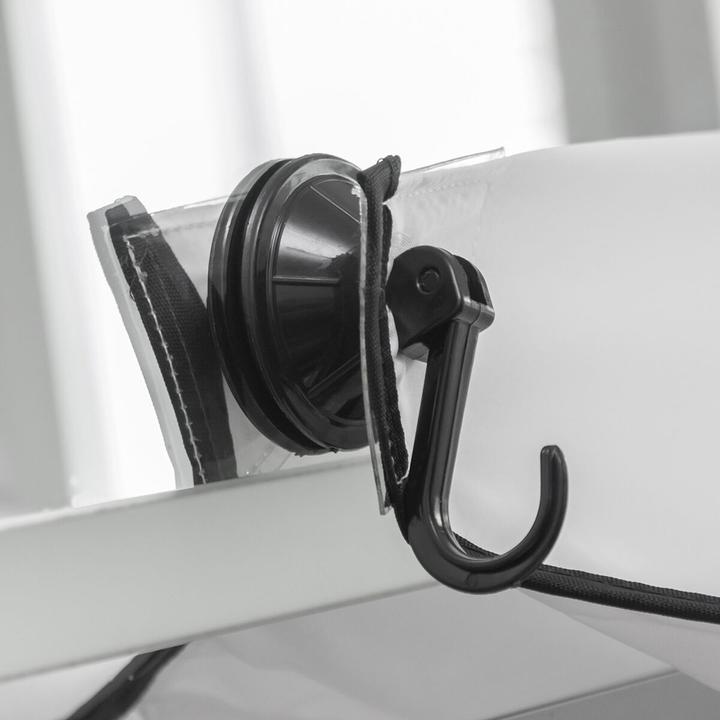 Actual product image InnovaGoods Beard catcher cloth with suction cups Bibdy