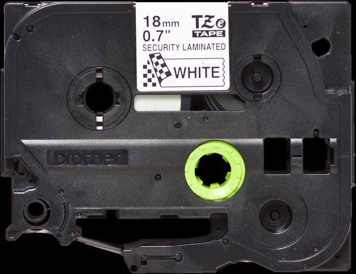 Actual product image Brother TZe-SE4 (1.80 cm, Black, White)