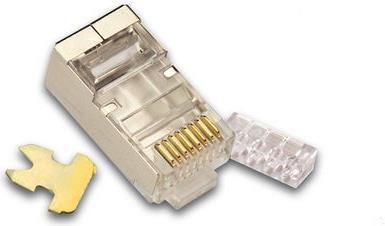 Actual product image Wirewin RJ-45 modular connector, pack of 100 (Network cable plug)