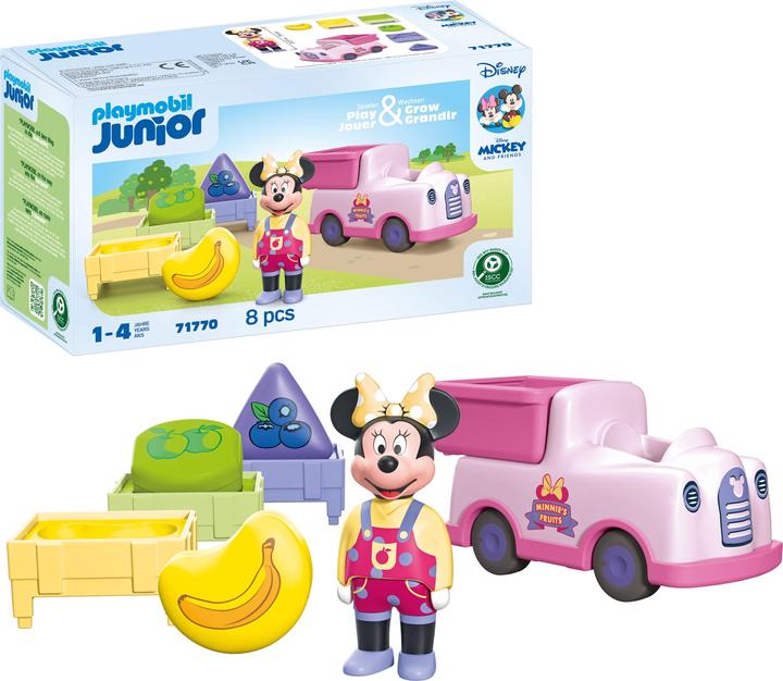 Actual product image Playmobil 71770 JUNIOR & Disney: Minnie Mouse' fruit transporter with sorting fun (71770, Playmobil Junior)