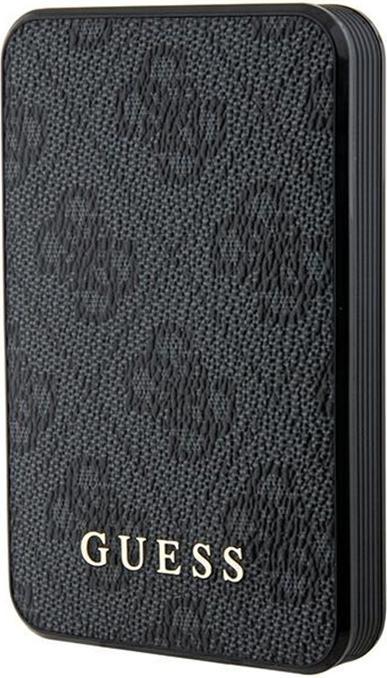 Produktbild Guess Powerbank 15W GUPB5LP4GEGK 5000mAh czarny/black 4G Leather Metal Logo (5000 mAh, 15 W)