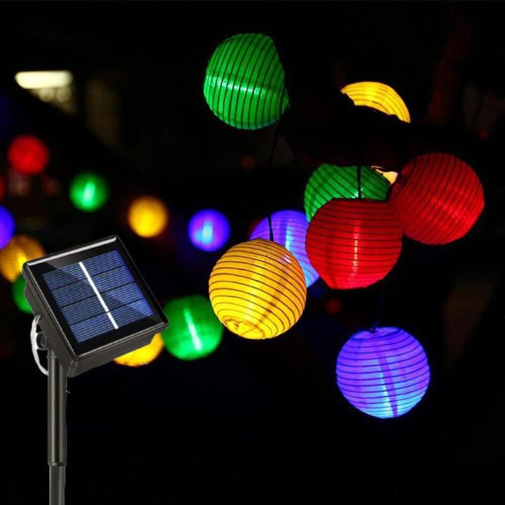 Image du produit Hermex Guirlande lumineuse solaire à lampions (6.50 m)