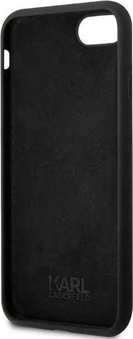 Produktbild Karl Lagerfeld KLHCI8SNIKBCK iPhone 7/8/ SE 2020/2022 hardcase black/black Silicone Ikonik (Apple iPhone SE (2nd Gen), Apple iPhone 7, Apple iPhone SE (3rd Gen))