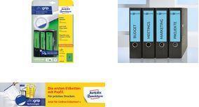 Actual product image Avery Folder labels