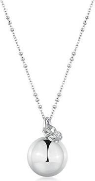 Brosway Long Steel Necklace With Bell Four-Leaf Clover Chakra Bhkn154