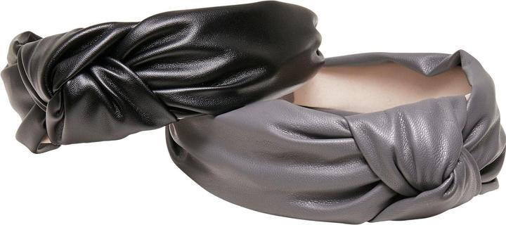 Actual product image Urban Classics Alice Band Imitation Leather Knot 2-Pack