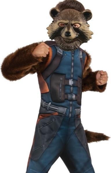 Produktbild Rubies Avengers Endgame - Rocket Raccoon Kostüm für Kinder Deluxe (116)