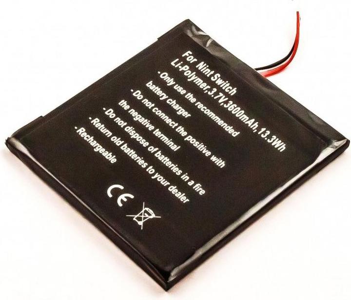 Image du produit AGI Batterie compatible avec Nintendo Switch HAC-001 - Batterie - 3 600 mAh (1 pcs, Spécifique à l'appareil, 3600 mAh)