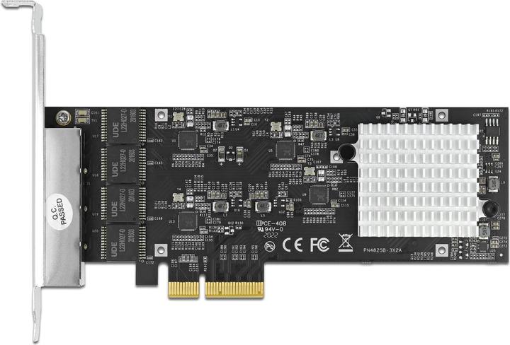 Produktbild Delock Netzwerkkarte 4x 2.5Gbps, RTL8125B PCI-Express x4 (RJ45)