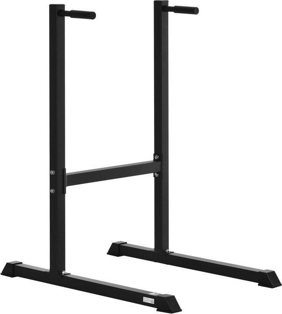 Produktbild Swisshandel24 Dipstation Dipständer Dip Dipper Stangen Ständer Bauchtrainer Rückentrainer Stahl Schwarz 104 x 70,5