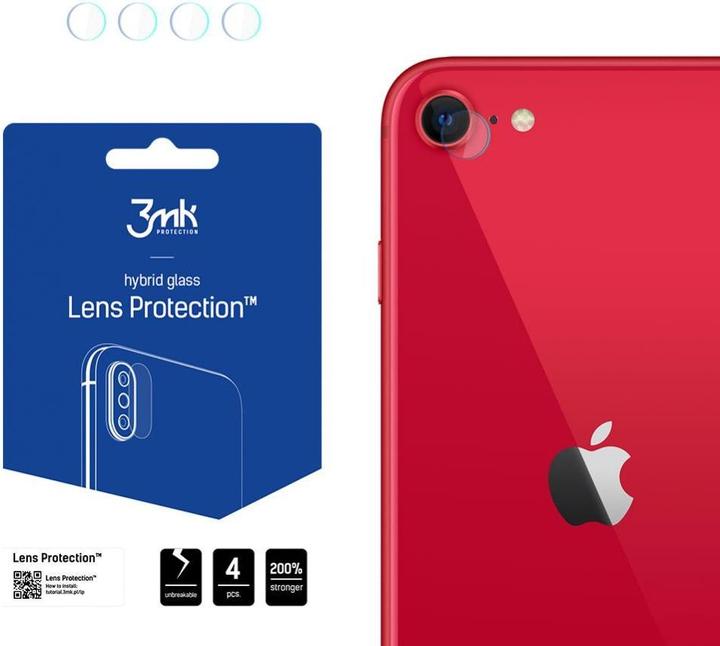 Image du produit 3MK hybrid glass Lens Protection for iPhone SE 2020 (1 pièce(s), Apple iPhone SE (2ème génération), Apple iPhone SE (3ème génération))