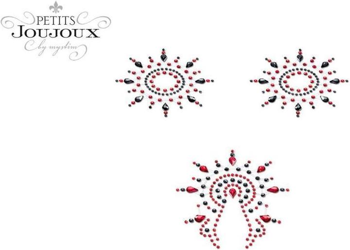 Produktbild Petits Joujoux Gloria Brust- und Venushügelschmuck schwarz & rot