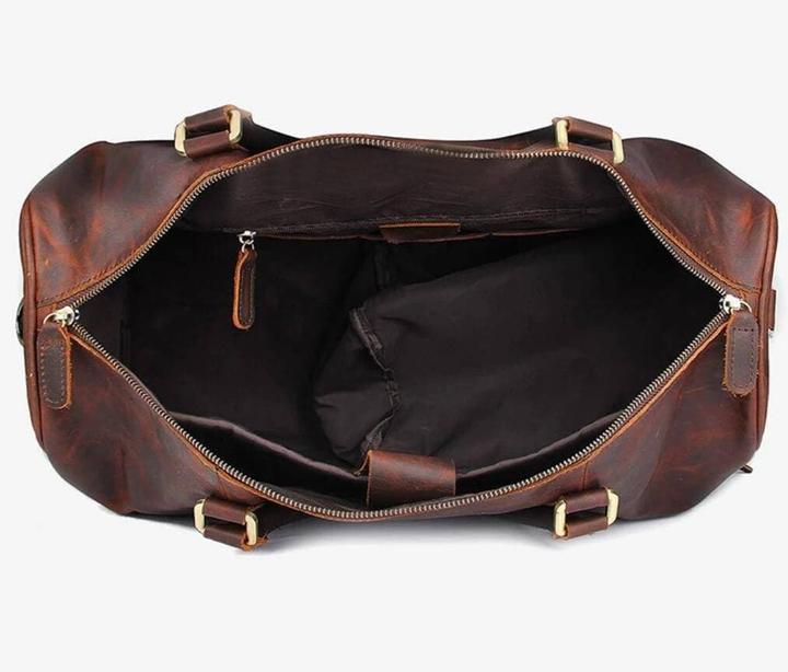 Immagine prodotto Only-Bags.Store Borsone in pelle pieno fiore con scomparto per le scarpe, borsa da viaggio da uomo, borsa per il