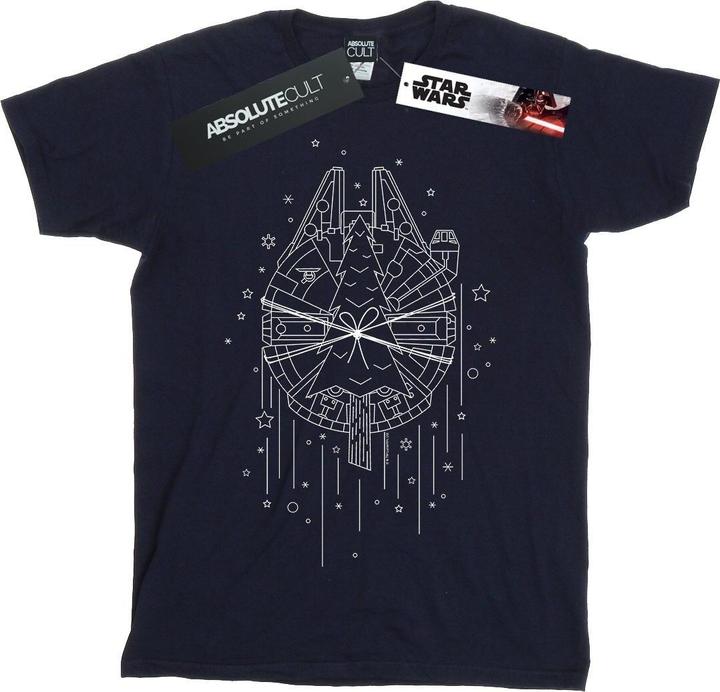 Star Wars Millennium Falcon Christmas Tree Delivery TShirt (XL)