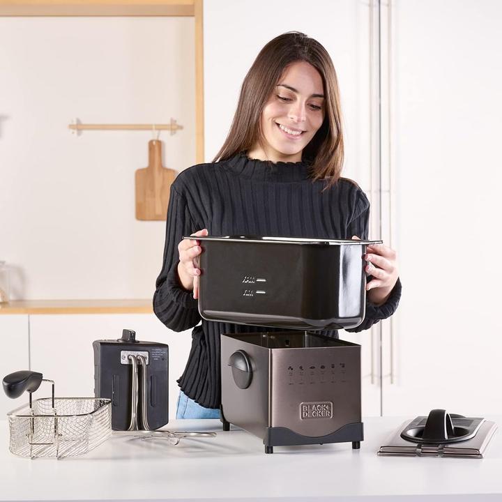 Actual product image Black & Decker Oil Fryer Black+Decker BXAFO1200E (2100W)
