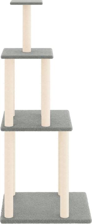 Actual product image VidaXL Kratzbaum mit Sisal-Kratzsäulen 149 cm (149 cm, Light grey)