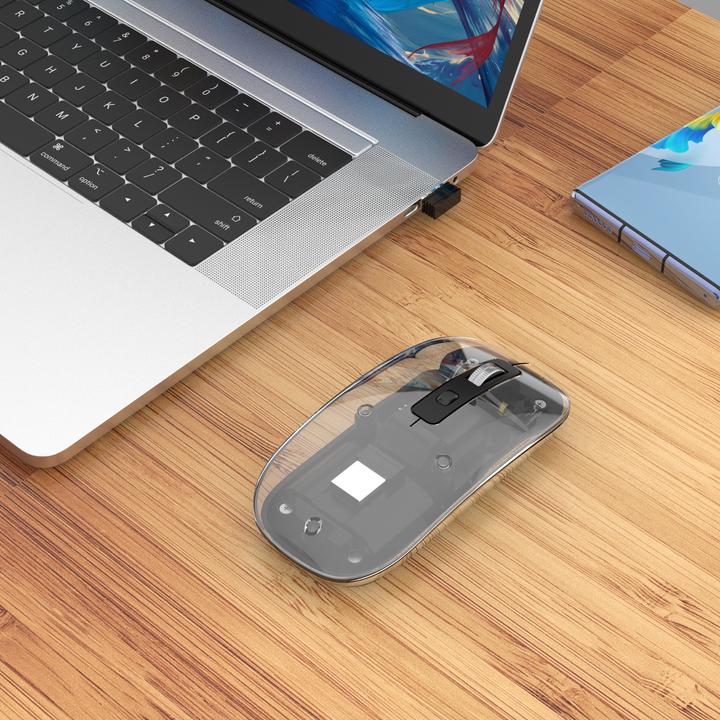 Produktbild Manhattan MH Transparent 4D mouse, Black (Kabellos)
