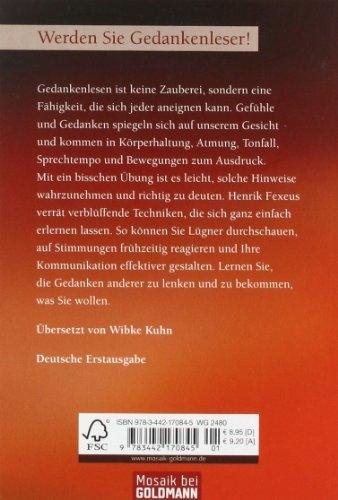Produktbild Die Kunst des Gedankenlesens (Deutsch, Henrik Fexeus, 2009)