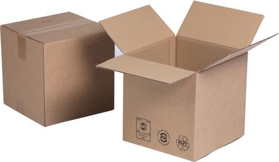 Actual product image Nordiskt Papper AB Standard cash box, 1-ply, 250x250x250 mm - (25 pcs.)