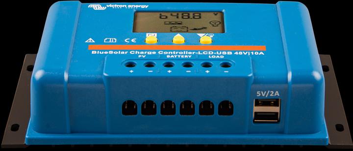 Produktbild Victron Energy Blue-Solar PWM-LCD&USB Laderegler PWM 12 V, 24 V, 48V 10A