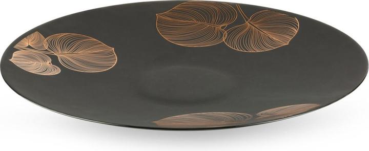 Actual product image Eurofirany LIMITED COLLECTION VICTORIA5 Decorative plate ∅ 37 x 4 cm, colour: Black, Gold (1 x, 37 cm)