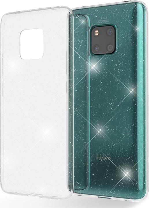 Immagine prodotto Nalia Copertura in silicone trasparente con glitter (Mate 20 Pro)