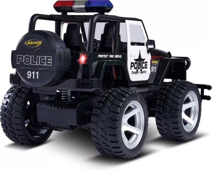Image du produit Carson 1:12 Jeep Wrangler Police 2.4G 100% RTR (RTR Prêt à fonctionner)